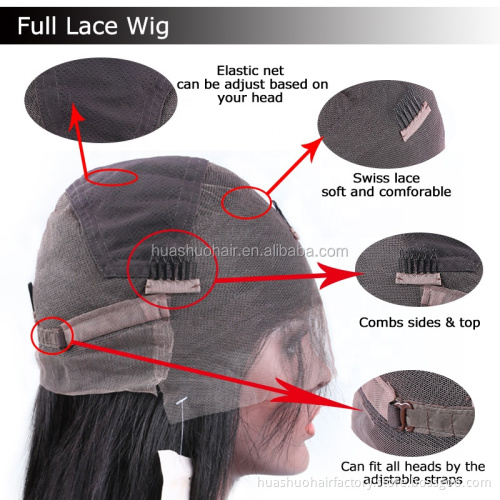 Wholesale Custom Cuticle Aligned Light Yaki Cuticle Aligned Human Hair Ombre Full Lace Remy Yak Hair Wigs